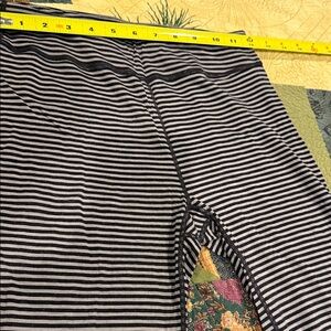 Striped black/gray women’s lightweight base layer